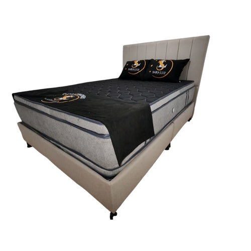 Base cama colchón clínico resortado pillow top